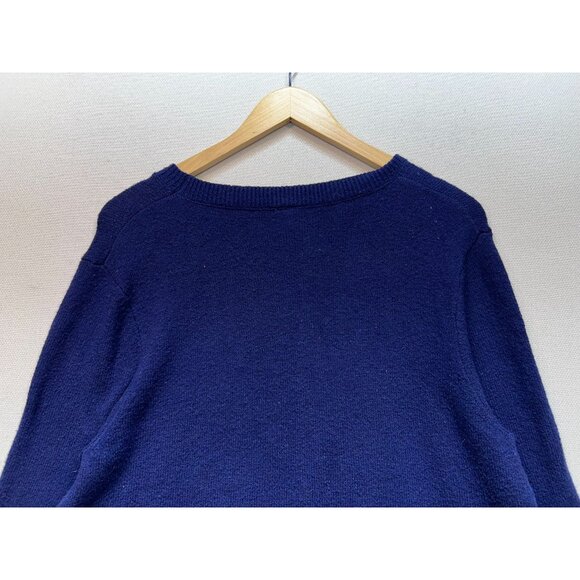 Victorias Secret Pink Womens Pullover Sweater Knit Stretch Sz L Blue - Picture 12 of 13